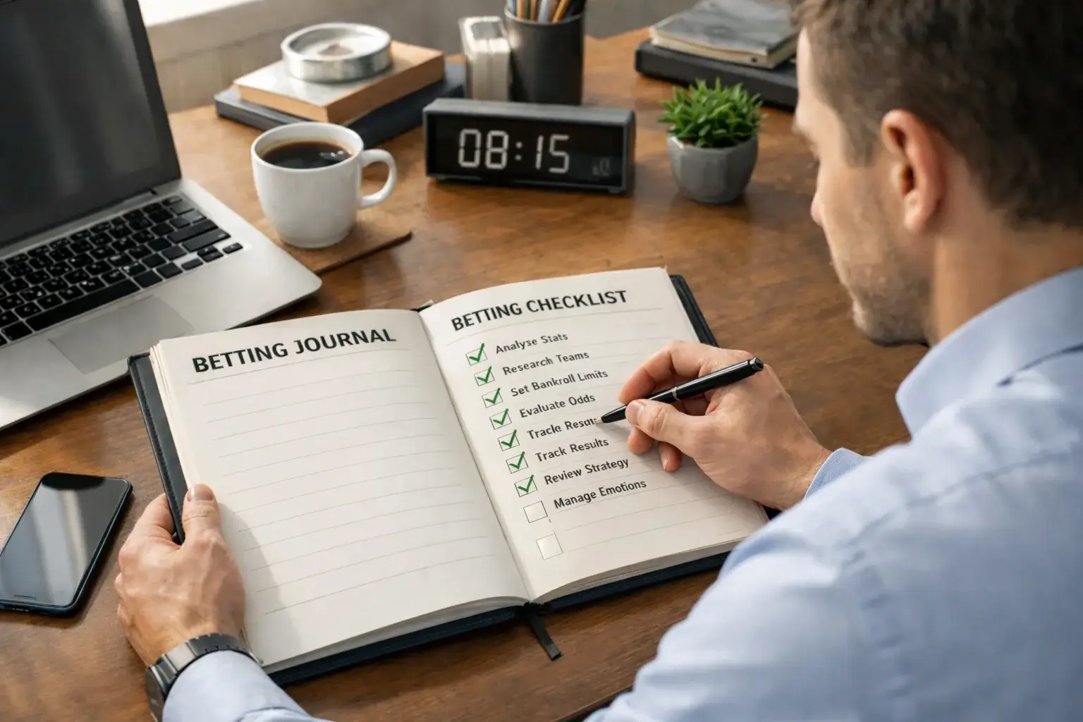 Scommettitore disciplinato con piano di betting organizzato