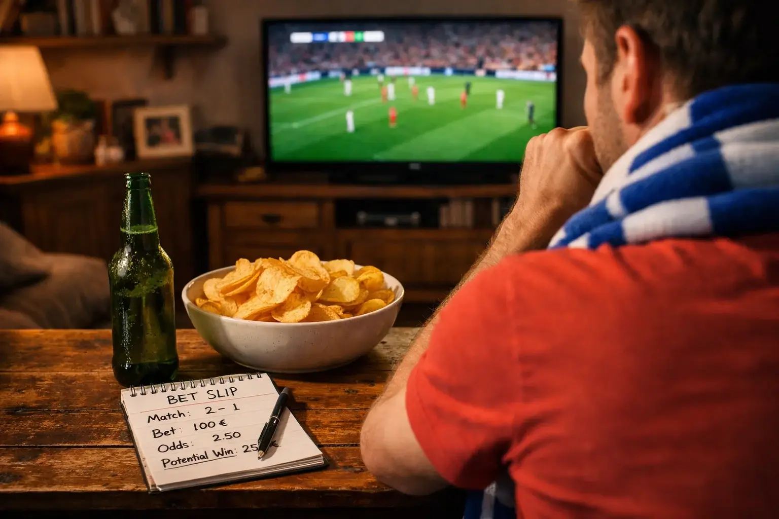 Tifoso diviso tra tifo e scommesse sulla propria squadra